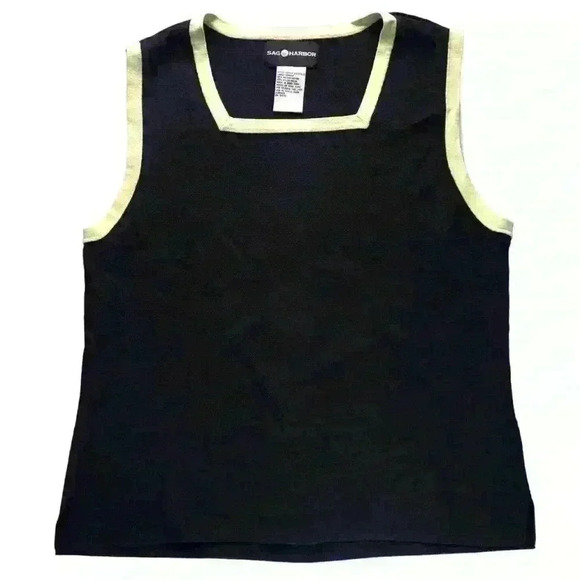 🥝🫐SAG HARBOR GREEN NAVY TANK🫐🥝 - Picture 1 of 2